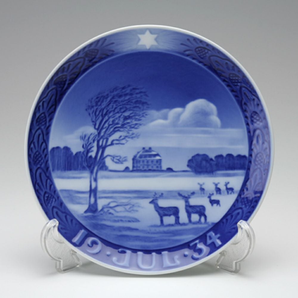 ロイヤルコペンハーゲン（Royal Copenhagen） イヤープレート 1934年／昭和9年 「一軒家」