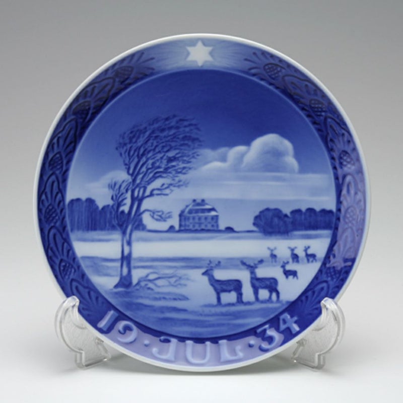 ロイヤルコペンハーゲン（Royal Copenhagen） イヤープレート 1934年／昭和9年 「一軒家」