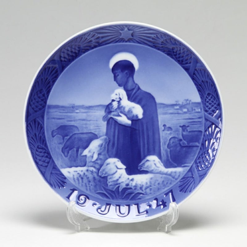 ロイヤルコペンハーゲン（Royal Copenhagen） イヤープレート 1947年／昭和22年 「よき羊飼い」