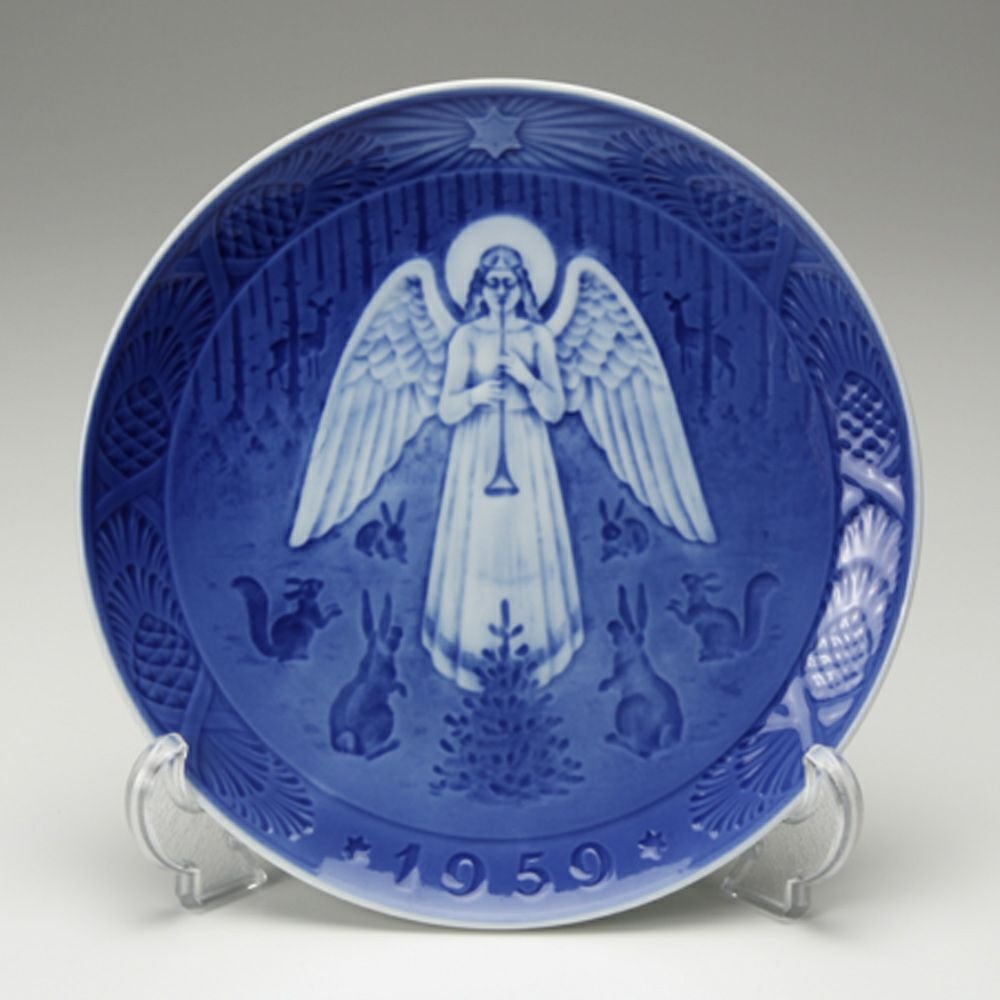 ロイヤルコペンハーゲン（Royal Copenhagen） イヤープレート 1959年／昭和34年 「クリスマスの夜」