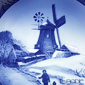 ロイヤルコペンハーゲン（Royal Copenhagen） イヤープレート 1963年／昭和38年 「ホイスエーヤの風車小屋」