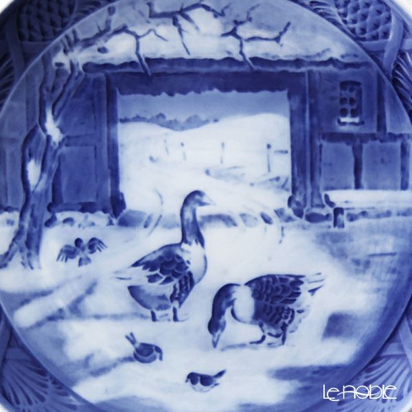 ロイヤルコペンハーゲン（Royal Copenhagen） イヤープレート 1969年／昭和44年 「古い農家の庭」