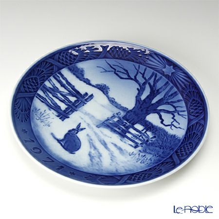 ロイヤルコペンハーゲン（Royal Copenhagen） イヤープレート 1971年／昭和46年 「冬の野うさぎ」