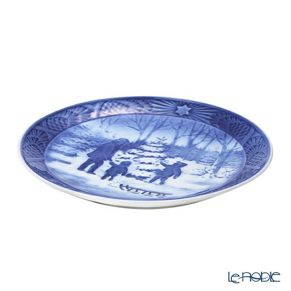 ロイヤルコペンハーゲン（Royal Copenhagen） イヤープレート 1979年／昭和54年 「クリスマスツリーを選ぶ」