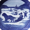 ロイヤルコペンハーゲン（Royal Copenhagen） イヤープレート 1986年／昭和61年 「冬休み」