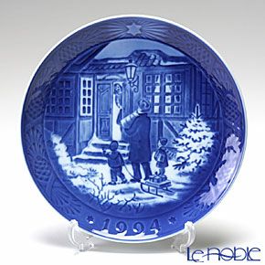 ロイヤルコペンハーゲン（Royal Copenhagen） イヤープレート 1994年／平成6年 「お父さんとお買い物」