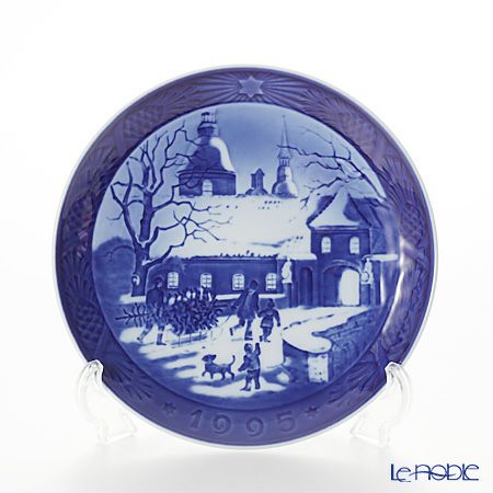 ロイヤルコペンハーゲン（Royal Copenhagen） イヤープレート 1995年／平成7年 「マナーハウスでのクリスマス」
