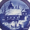ロイヤルコペンハーゲン（Royal Copenhagen） イヤープレート 1995年／平成7年 「マナーハウスでのクリスマス」