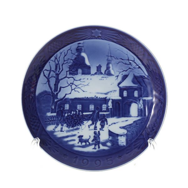ロイヤルコペンハーゲン　クリスマスプレート1995年【プレミア商品】 ロイヤルコペンハーゲン（Royal Copenhagen） イヤープレート 1995年