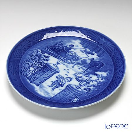 ロイヤルコペンハーゲン（Royal Copenhagen） イヤープレート 2003年／平成15年 「Seasons Greetings」