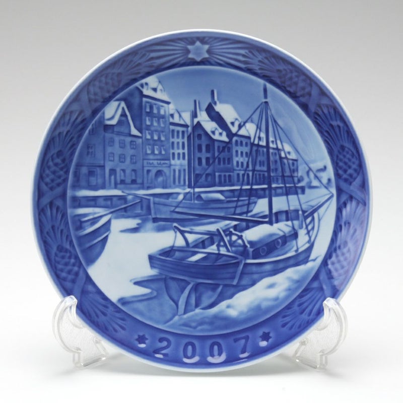 ロイヤルコペンハーゲン（Royal Copenhagen） イヤープレート 2007年／平成19年 「Christmas in Nyhavn」