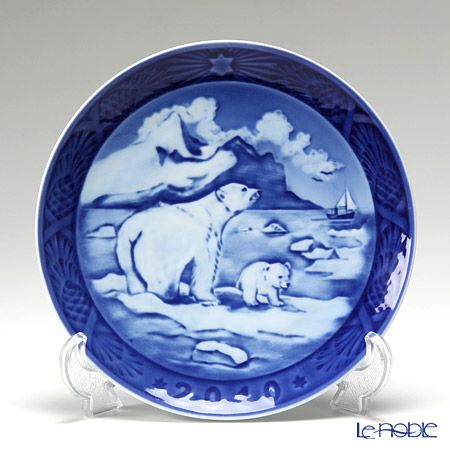 ロイヤルコペンハーゲン（Royal Copenhagen） イヤープレート 2010年／平成22年 「Christmas in Greenland」