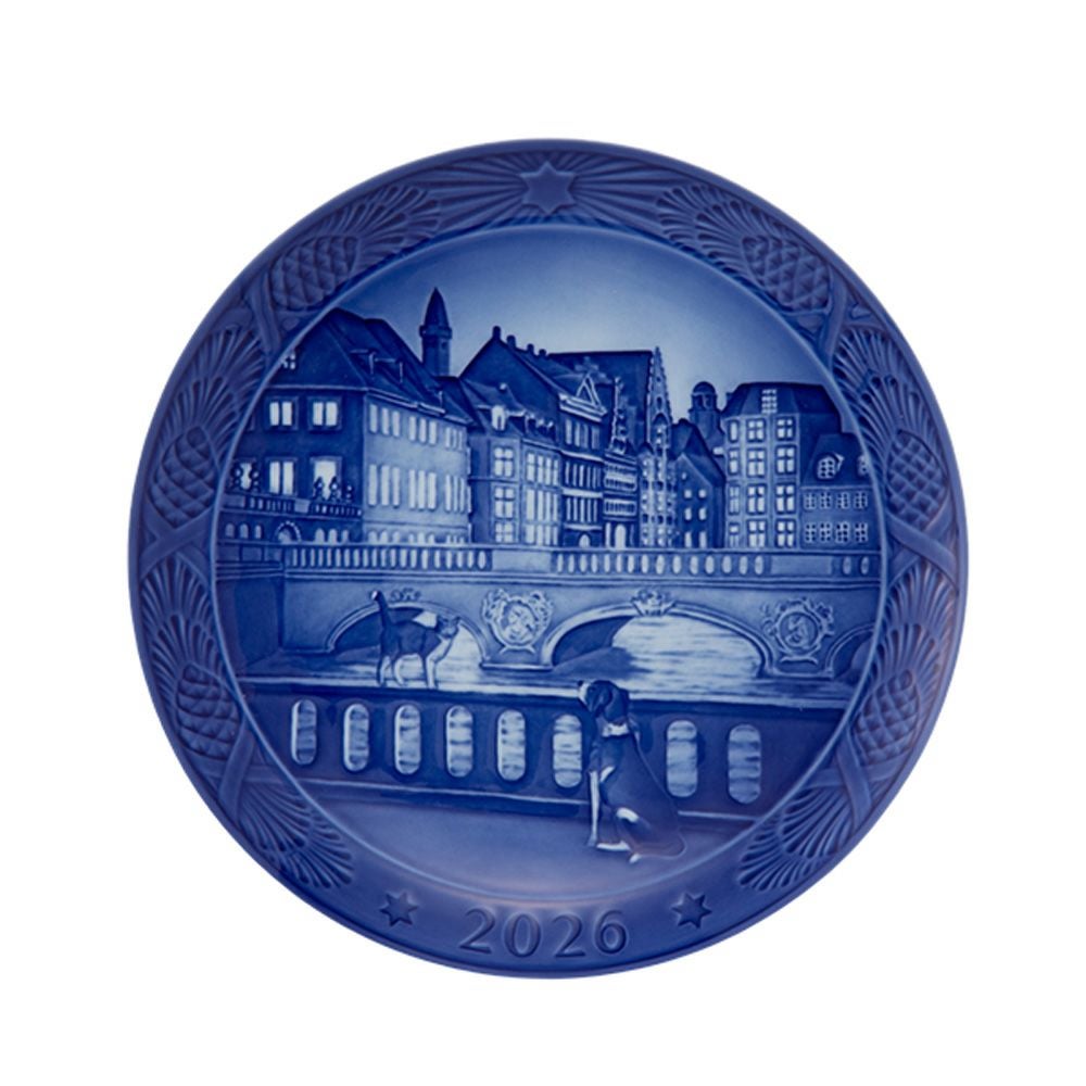 ロイヤルコペンハーゲン（Royal Copenhagen） イヤープレート 18cm 2026年／令和8年 イヤープレート The Marble Bridge マーブルブリッジ