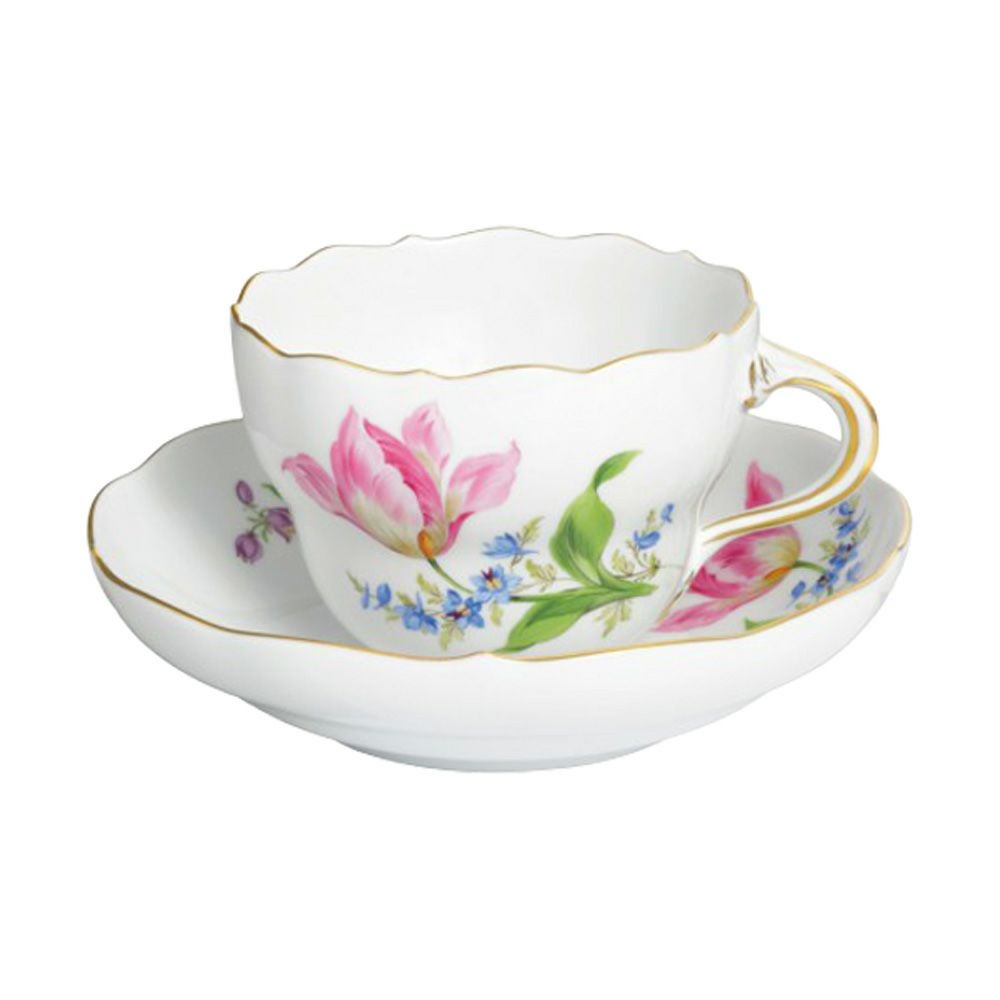 マイセン（Meissen） ビンテージフラワー2 コーヒーカップ＆ソーサー