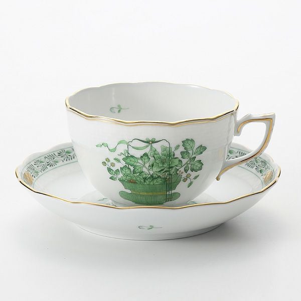 ヘレンド 清の花籠 CN 00701-0-00 モーニングカップ＆ソーサー 250ml