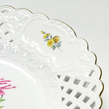 マイセン（Meissen） ベーシックフラワー（二つ花） 040110／54804 透かしプレート 29cm