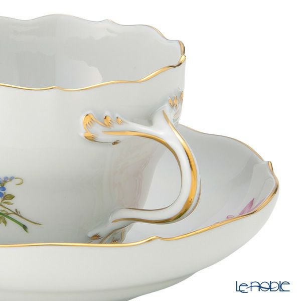 マイセン（Meissen） ベーシックフラワー（二つ花） コーヒーカップ＆ソーサー 200ml オダマキ 040110／00582／02