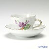マイセン（Meissen） ベーシックフラワー（二つ花） 040110／00582／34 コーヒーカップ＆ソーサー 200ml Motiv No.34 スミレ