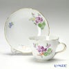 マイセン（Meissen） ベーシックフラワー（二つ花） 040110／00582／34 コーヒーカップ＆ソーサー 200ml Motiv No.34 スミレ
