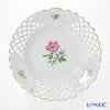 マイセン（Meissen） ベーシックフラワー（二つ花） 040110／54804／13 透かしプレート 29cm 野バラ