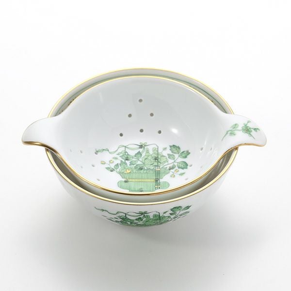 ヘレンド (HEREND) 清の花籠 CN 01453／01454 ティーストレーナー