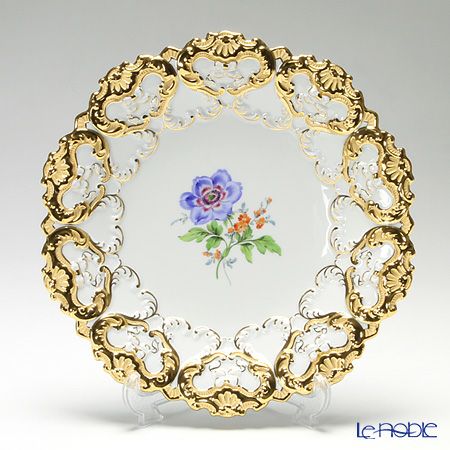 マイセン（Meissen） 040199／54m02／01 飾り皿（二つ花） 27cm Motiv No.1 アネモネ