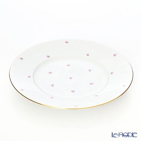 アウガルテン（AUGARTEN） スキャタードローズ（5009） プレート 25cm（001シューベルトシェイプ）