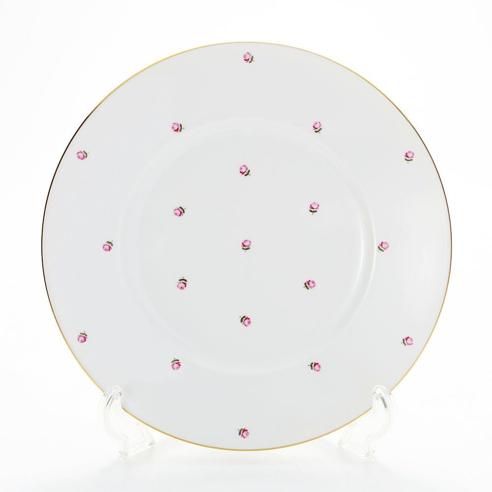アウガルテン（AUGARTEN） スキャタードローズ（5009） プレート 25cm（001シューベルトシェイプ）
