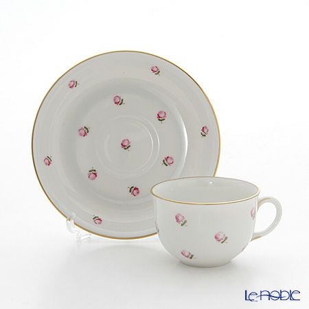 アウガルテン（AUGARTEN） スキャタードローズ（5009） モカカップ＆ソーサー 80ml （001シューベルトシェイプ）