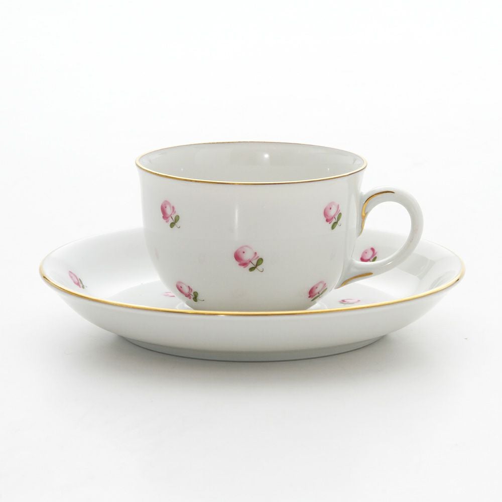 アウガルテン（AUGARTEN） スキャタードローズ（5009） モカカップ＆ソーサー 80ml （001シューベルトシェイプ）