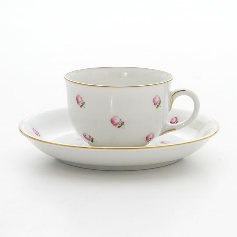 アウガルテン（AUGARTEN） スキャタードローズ（5009） モカカップ＆ソーサー 80ml （001シューベルトシェイプ）