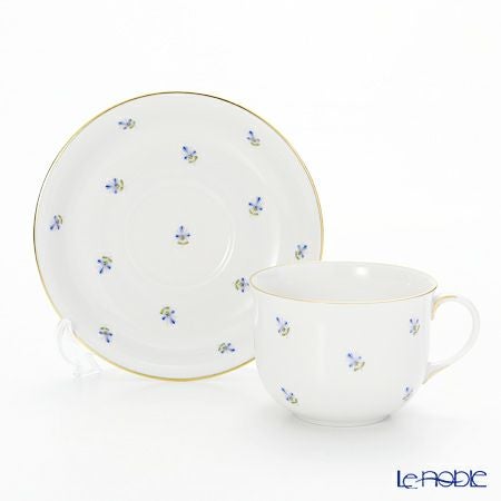 アウガルテン（AUGARTEN） スキャタードコーンフラワー（5010） コーヒーカップ＆ソーサー 200ml（001シューベルトシェイプ）