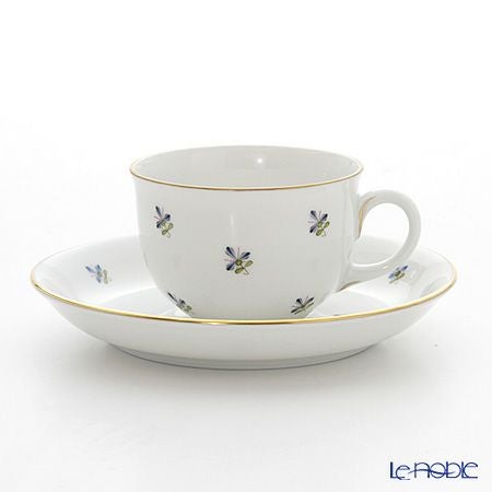 アウガルテン（AUGARTEN） スキャタードコーンフラワー（5010） モカカップ＆ソーサー 80ml（001シューベルトシェイプ）