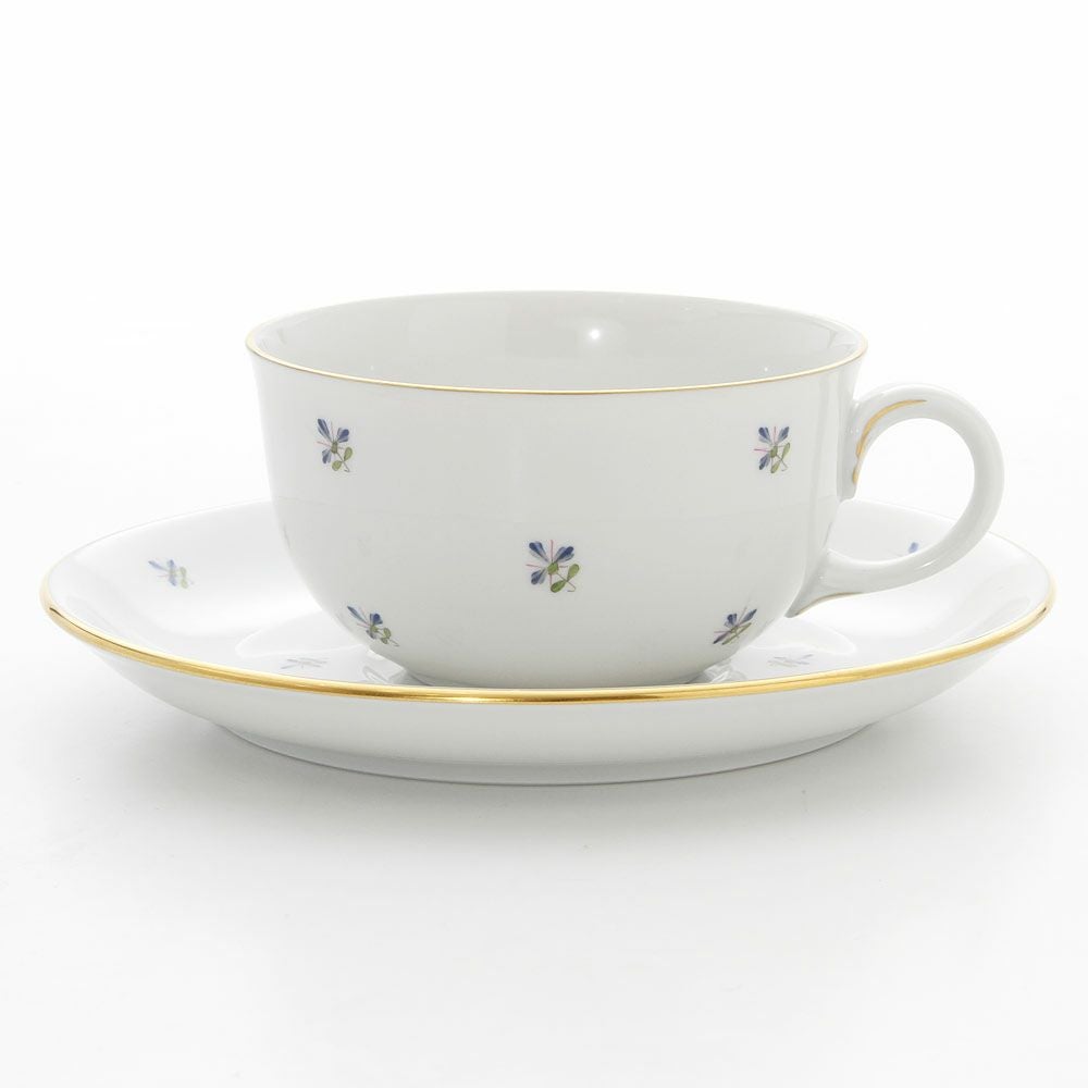 アウガルテン（AUGARTEN） スキャタードコーンフラワー（5010） ティーカップ＆ソーサー（S） 200ml（001シューベルトシェイプ）