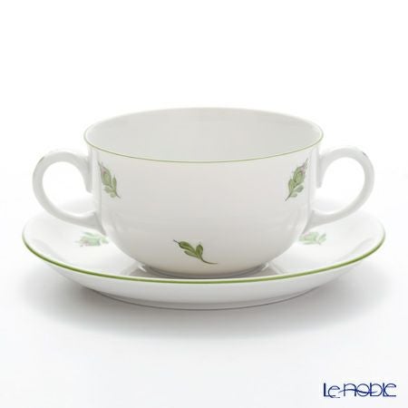 アウガルテン（AUGARTEN） ウィンナーローズ（5089） ブイヨンカップ＆ソーサー（001シューベルトシェイプ）