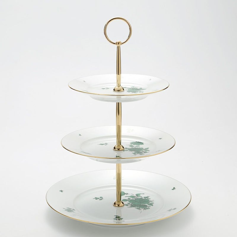 アウガルテン（AUGARTEN） マリアテレジア（5098） 3段ケーキプレート 33cm（001）