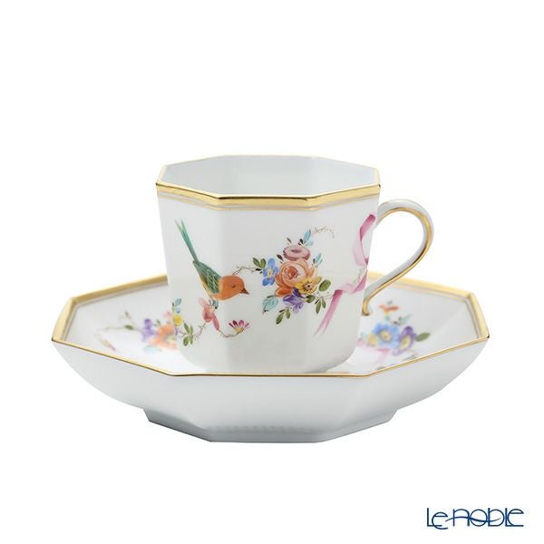 ヘレンド 地中海の庭 ティーセット オクタゴナル 2人用