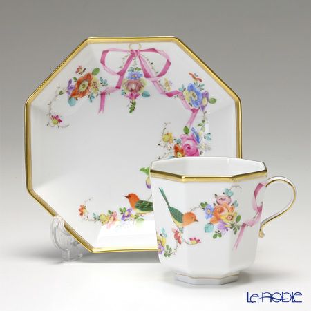 ヘレンド (HEREND) 地中海の庭 JM 04304-0-00 オクタゴナルカップ＆ソーサー