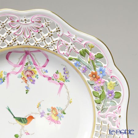 ヘレンド 地中海の庭 JM 08406-0-50 プレート（オープンワーク） 25.8cm