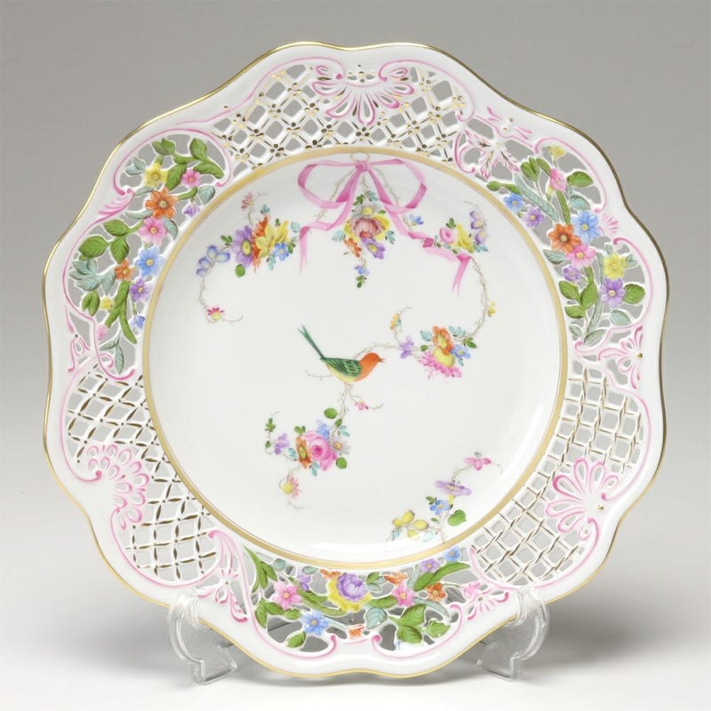 ヘレンド 地中海の庭 JM 08406-0-50 プレート（オープンワーク） 25.8cm