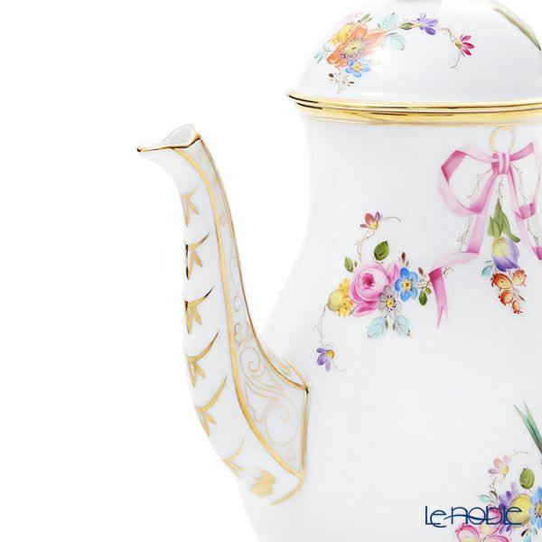 ヘレンド 地中海の庭 JM モカポット（ローズ） 400ml 20615-0-09