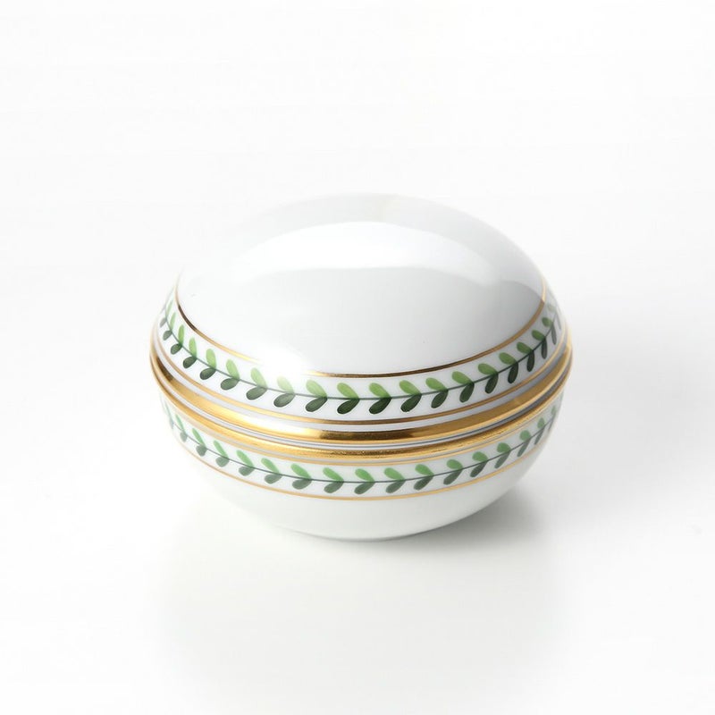 アウガルテン（AUGARTEN） ウィンナーリーフエッジ（5343） ジュエリーボックス 8cm （509）