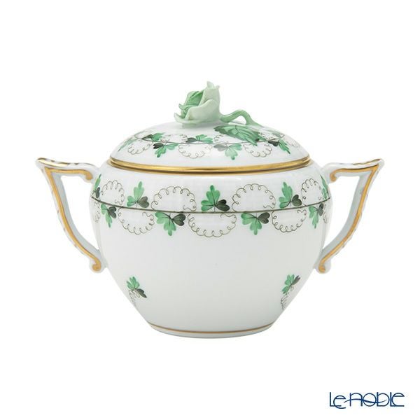 ヘレンド (HEREND) パセリグリーン PE 00472-0-09 シュガーポット ローズ 200ml