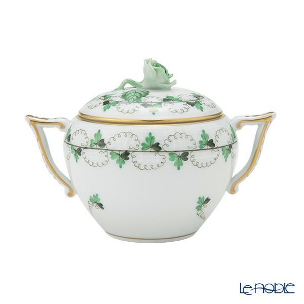 ヘレンド (HEREND) パセリグリーン PE 00472-0-09 シュガーポット ローズ 200ml