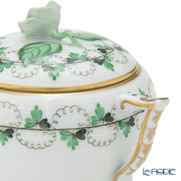 ヘレンド (HEREND) パセリグリーン PE 00472-0-09 シュガーポット ローズ 200ml