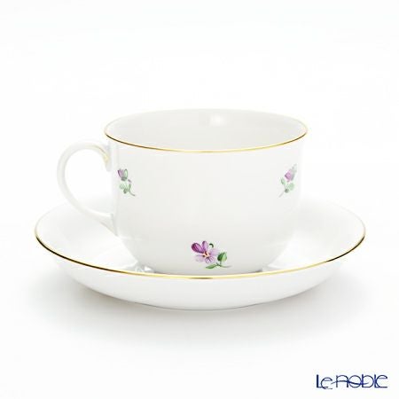 アウガルテン（AUGARTEN） バイオレットブーケ（5600） コーヒーカップ＆ソーサー 200ml （001シューベルトシェイプ）