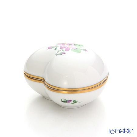 アウガルテン（AUGARTEN） バイオレットブーケ（5600） ハートボックス 7×7cm（860）