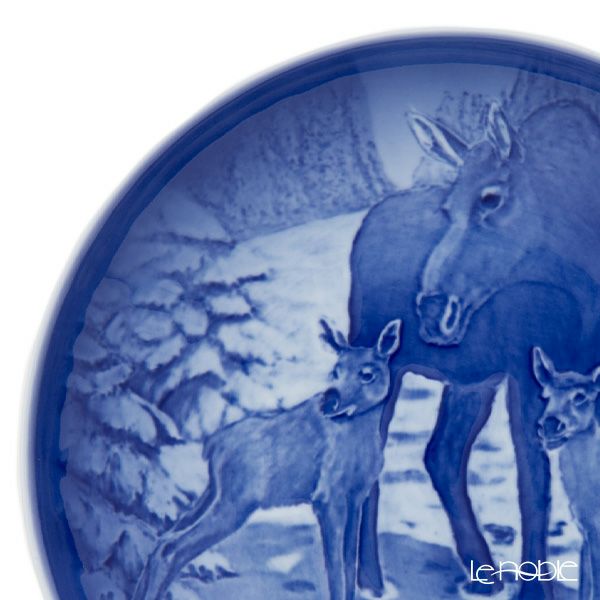 ビングオーグレンダール（Bing＆Grondahl） マザーズデイプレート 2025年／令和7年 「Cow Moose with Calves ヘラジカの親子」 15cm 1074929