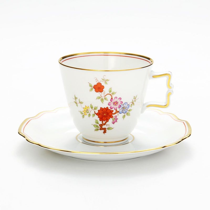 アウガルテン（AUGARTEN） カラフルシノワズリ（5849） コーヒーカップ＆ソーサー 200ml（114ヴェルヴェデーレシェイプ）