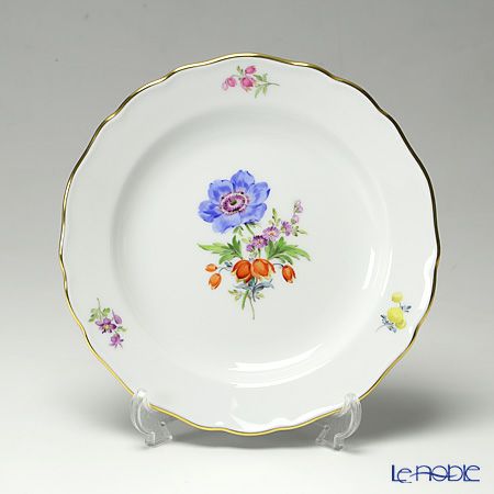 マイセン（Meissen） ベーシックフラワー（三つ花） 060110／00501／01 プレート 18cm Motiv No.1 アネモネ